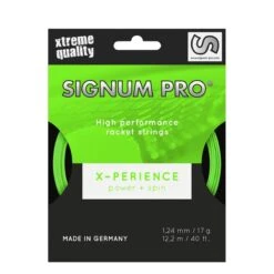 Besaitung Mit Tennissaite Signum Pro X-perience (Haltbarkeit+Spin) Grün