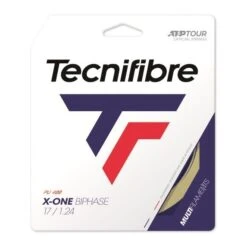 Besaitung Mit Tennissaite Tecnifibre X-One Biphase (Touch+Power) Natur