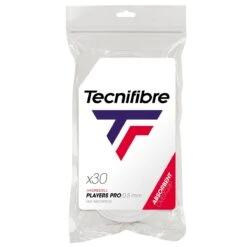 Tecnifibre Overgrip Players Pro 0.5mm (Schweissabsorption) Weiss - 30er Clip-Beutel