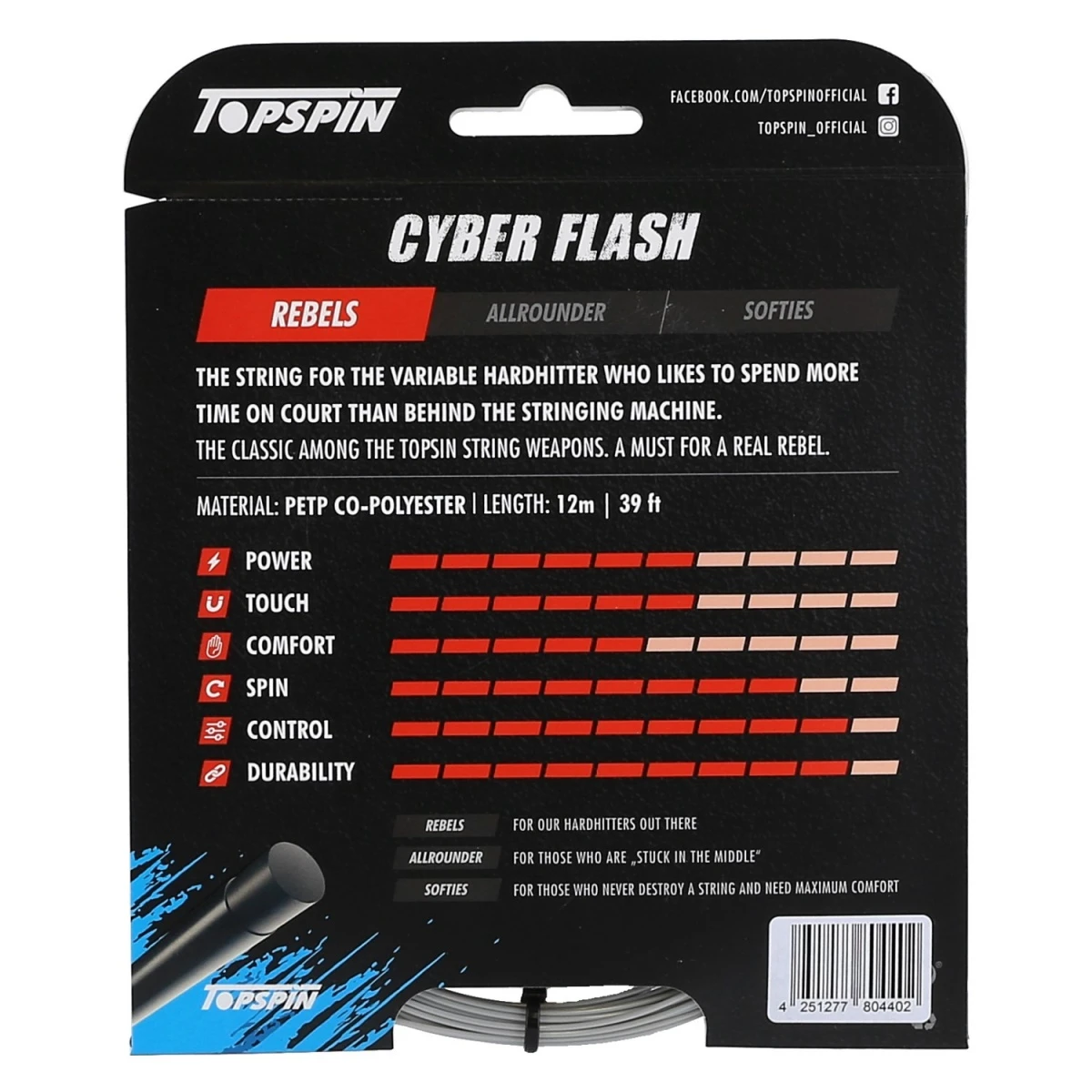 Besaitung Mit Tennissaite Topspin Cyber Flash Silber 4 Besaitung Mit Tennissaite Topspin Cyber Flash Silber – Bild 2