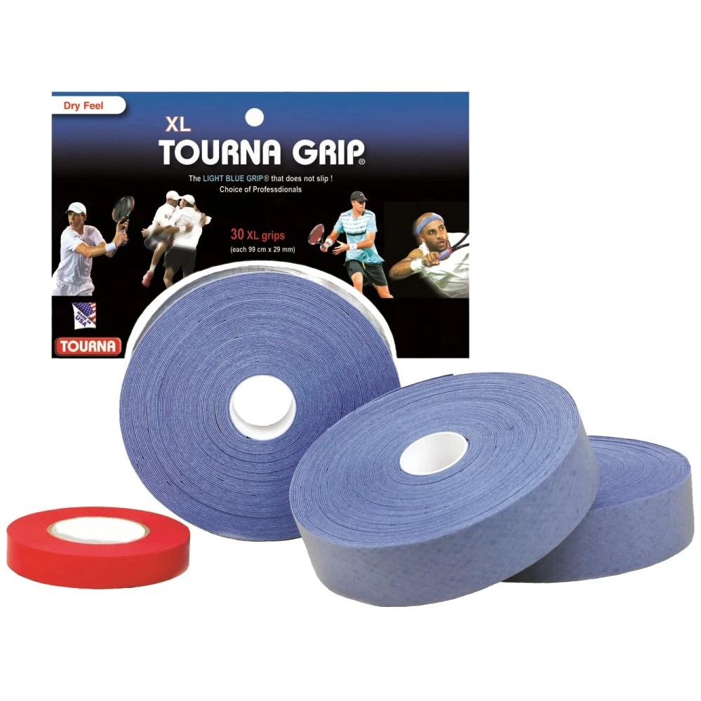 Tourna Overgrip Grip XL Blau 36er Box 4 Tourna Overgrip Grip XL Blau 36er Box – Bild 2