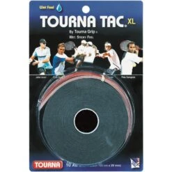 Tourna Overgrip Tac XL 0.55mm Schwarz 10er