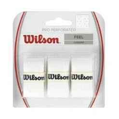 Wilson Overgrip Pro Perforated 0.55mm Weiss 3er