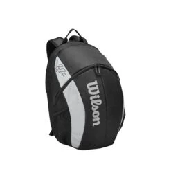 Wilson Tennis-Rucksack RF Team (Haupt+Schlägerfach 2 Schläger) Schwarz/grau -TENNISTOWN Verkäufe Wilson WR8005901 RF BACKPACK Rucksack202 1200x1200 1