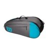Wilson Tennis-Racketbag Team (Schlägertasche, 2 Hauptfächer) Grau/blau 6er -TENNISTOWN Verkäufe Wilson WR8009802 Team 6PK Bag201 1200x1200 1