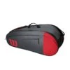 Wilson Tennis-Racketbag (Schlägertasche, 2 Hauptfächer) Team Grau/rot 6er -TENNISTOWN Verkäufe Wilson WR8009803 Team 6PK Bag GY202 1200x1200 1