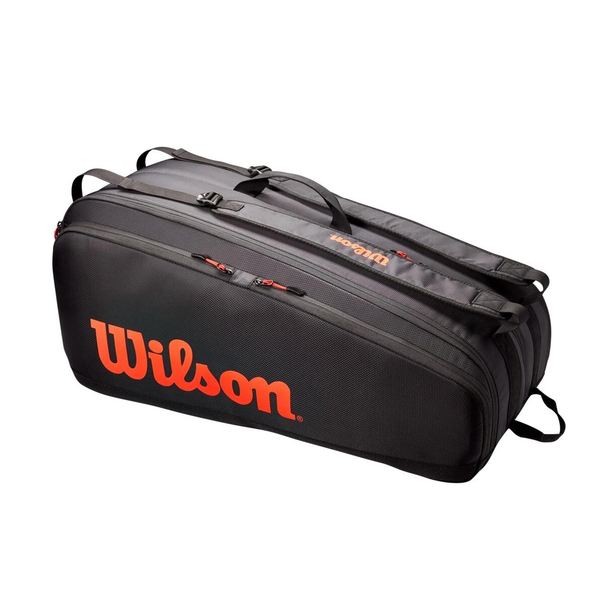 Wilson Tennis-Racketbag Tour (Schlägertasche, 2 Hauptfächer) Schwarz 12er 4 Wilson Tennis-Racketbag Tour (Schlägertasche, 2 Hauptfächer) Schwarz 12er – Bild 2