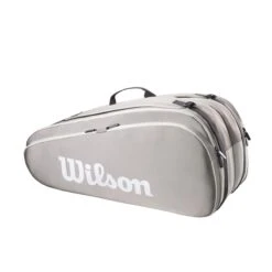 Wilson Tennis-Racketbag Tour (Schlägertasche, 2 Hauptfächer) 2023 Steingrau 12er -TENNISTOWN Verkäufe Wilson WR8022001 Tour 12PK Schlaegertasche203 1200x1200 1