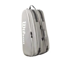 Wilson Tennis-Racketbag Tour (Schlägertasche, 2 Hauptfächer) 2023 Steingrau 12er -TENNISTOWN Verkäufe Wilson WR8022001 Tour 12PK Schlaegertasche204 1200x1200 1