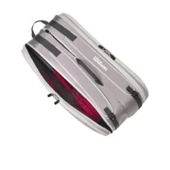 Wilson Tennis-Racketbag Tour (Schlägertasche, 2 Hauptfächer) 2023 Steingrau 12er -TENNISTOWN Verkäufe Wilson WR8022001 Tour 12PK Schlaegertasche209 1200x1200 1