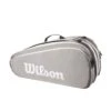 Wilson Tennis-Racketbag Tour (Schlägertasche, 2 Hauptfächer) 2023 Grau 6er -TENNISTOWN Verkäufe Wilson WR8022101 Tour 6PK Tasche203 1200x1200 1