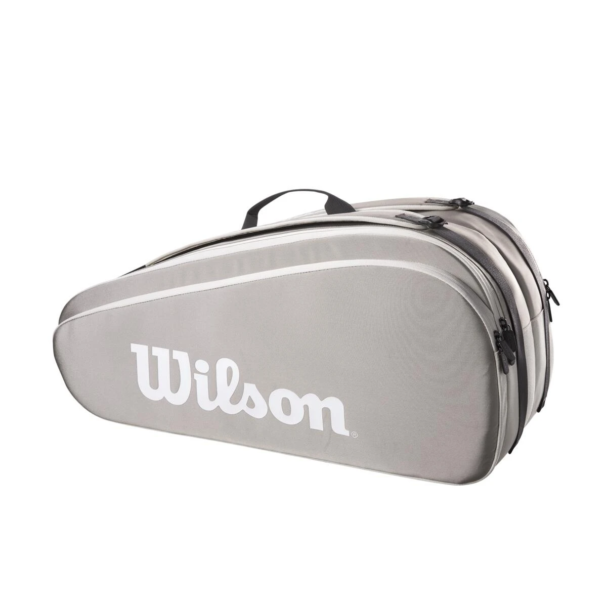Wilson Tennis-Racketbag Tour (Schlägertasche, 2 Hauptfächer) 2023 Grau 6er 3 Wilson Tennis-Racketbag Tour (Schlägertasche, 2 Hauptfächer) 2023 Grau 6er