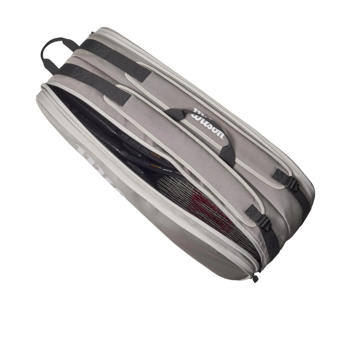 Wilson Tennis-Racketbag Tour (Schlägertasche, 2 Hauptfächer) 2023 Grau 6er 8 Wilson Tennis-Racketbag Tour (Schlägertasche, 2 Hauptfächer) 2023 Grau 6er – Bild 6