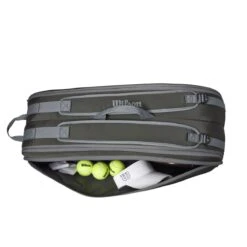 Wilson Tennis-Racketbag Tour (Schlägertasche, 2 Hauptfächer) 2023 Dunkelgrün 6er -TENNISTOWN Verkäufe Wilson WR8022501 Tour 6PK Tasche206 1200x1200 1