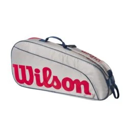 Wilson Tennis-Racketbag Kinder/Junior (Schlägertasche, 1 Hauptfach) 2023 Grau 3er -TENNISTOWN Verkäufe Wilson WR8023901 3PK Tasche202 1200x1200 1