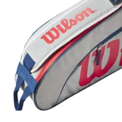 Wilson Tennis-Racketbag Kinder/Junior (Schlägertasche, 1 Hauptfach) 2023 Grau 3er -TENNISTOWN Verkäufe Wilson WR8023901 3PK Tasche205 1200x1200 1