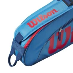 Wilson Tennis-Racketbag Kinder/Junior (Schlägertasche, 1 Hauptfach) 2023 Blau 3er -TENNISTOWN Verkäufe Wilson WR8023902 3PK Tasche204 1200x1200 1