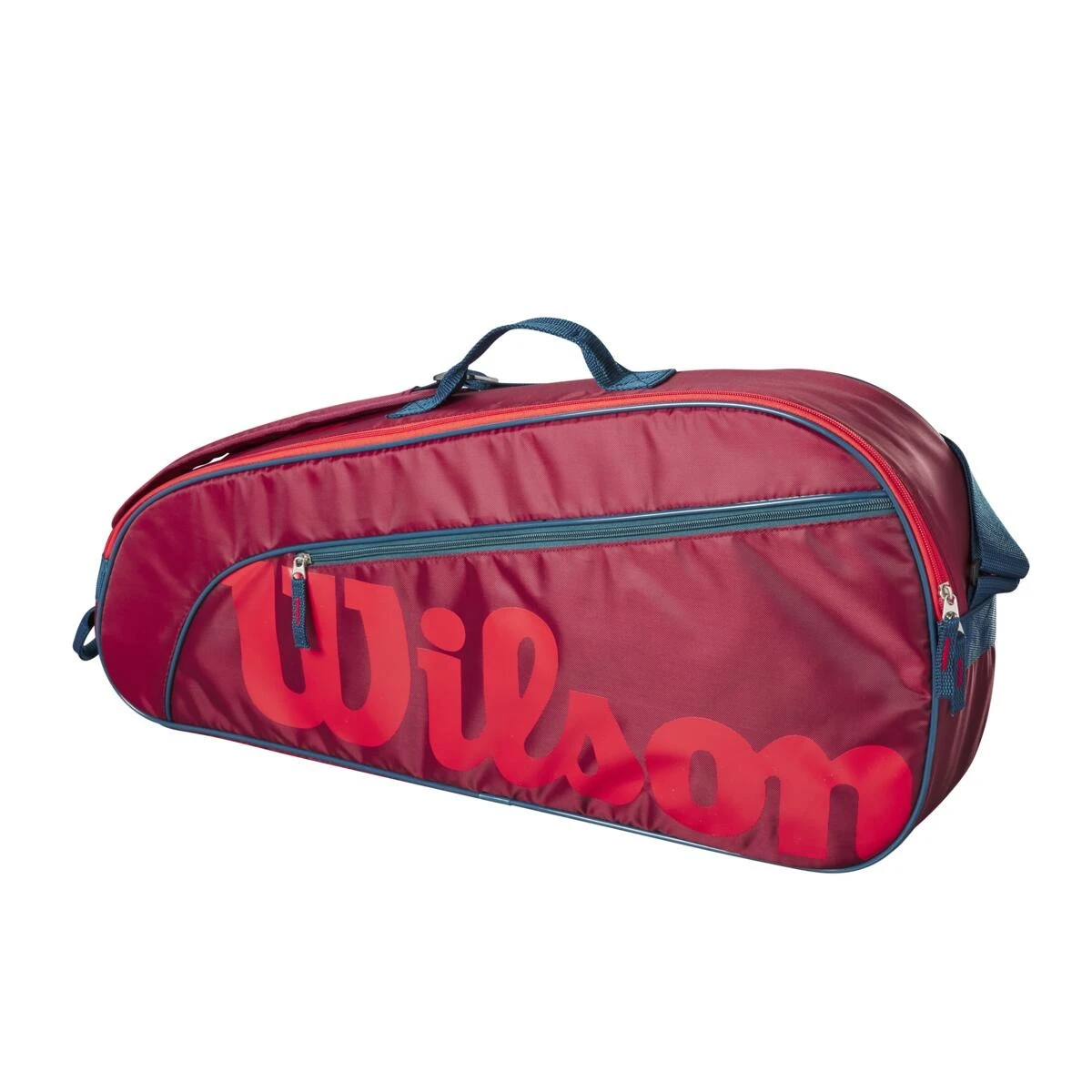 Wilson Tennis-Racketbag Kinder/Junior (Schlägertasche, 1 Hauptfach) 2023 Rot 3er 3 Wilson Tennis-Racketbag Kinder/Junior (Schlägertasche, 1 Hauptfach) 2023 Rot 3er