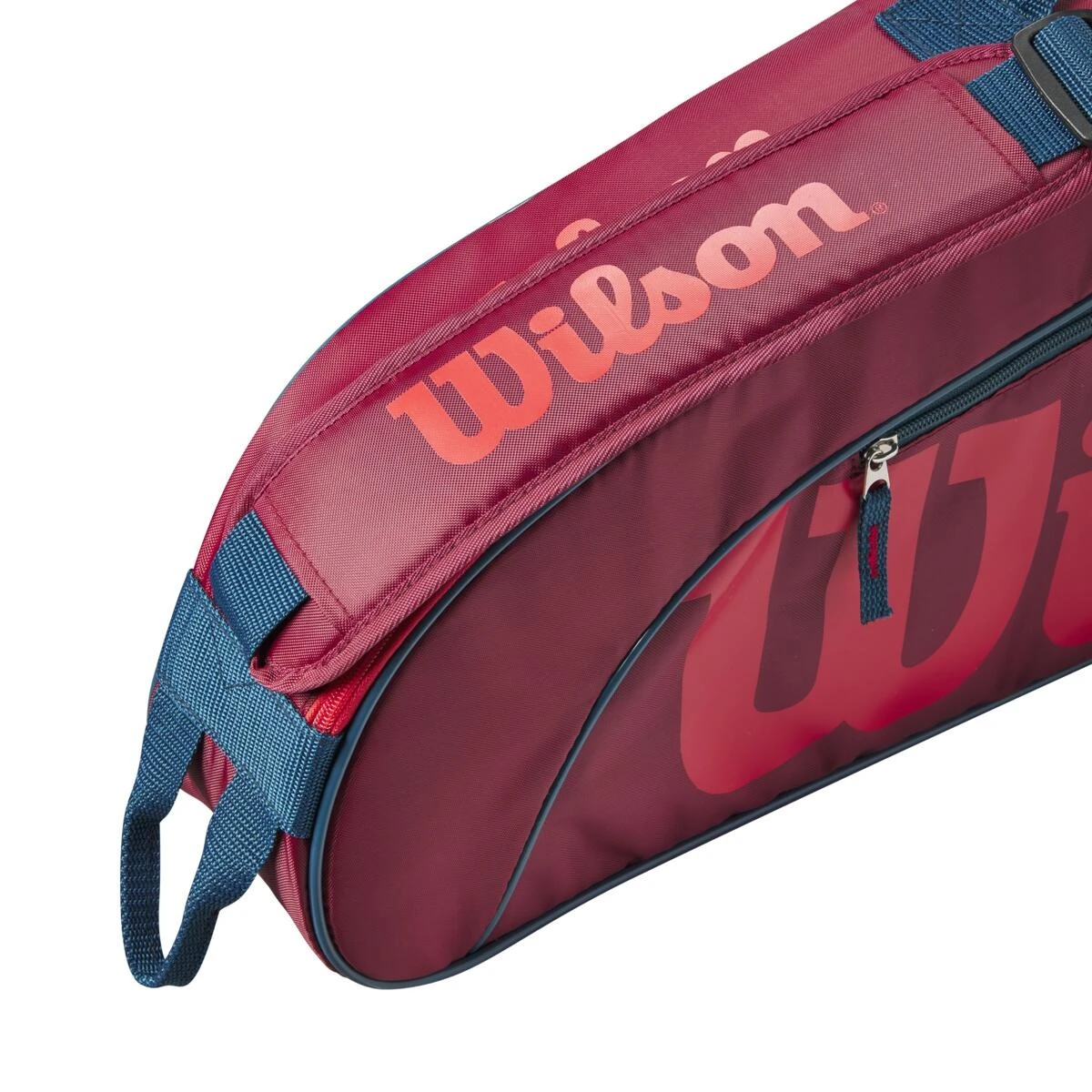 Wilson Tennis-Racketbag Kinder/Junior (Schlägertasche, 1 Hauptfach) 2023 Rot 3er 6 Wilson Tennis-Racketbag Kinder/Junior (Schlägertasche, 1 Hauptfach) 2023 Rot 3er – Bild 4