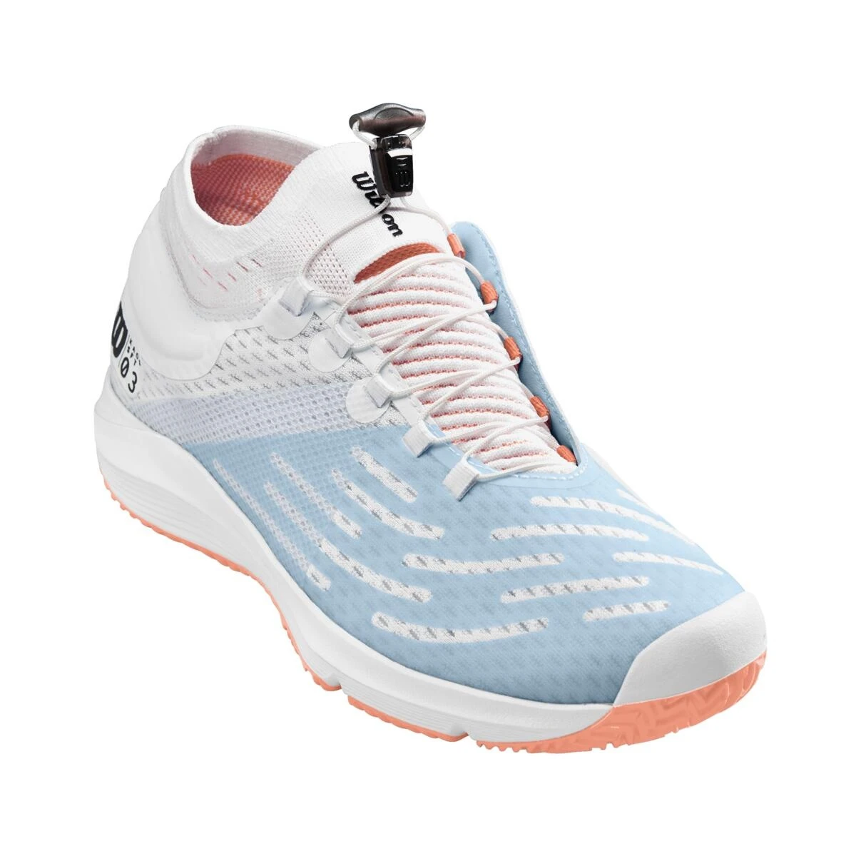 Wilson Tennisschuhe Kaos Symbiofit 3.0 Allcourt Weiss/blau Damen 3 Wilson Tennisschuhe Kaos Symbiofit 3.0 Allcourt Weiss/blau Damen