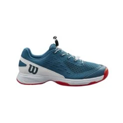 Wilson Tennisschuhe Rush Pro 4.0 QL (Quicklace) Allcourt Blaugrün Kinder -TENNISTOWN Verkäufe Wilson WRS329050 Rush Pro JR 4 QL SChuh202 1200x1200 1