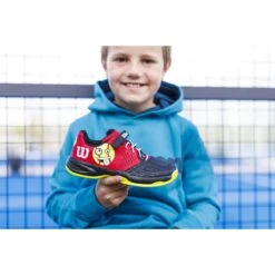 Wilson Tennisschuhe Kaos Emo Klett Allcourt 2023 Schwarz/rot Kleinkinder -TENNISTOWN Verkäufe Wilson WRS330430 Kaos Emo K WilsonRed Schuh202 1200x1200 1