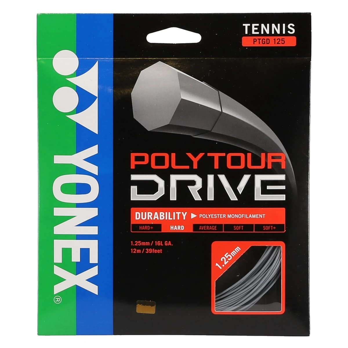 Besaitung Mit Tennissaite Yonex Poly Tour Drive 1.25 (Haltbarkeit+Spin) Silber 3 Besaitung Mit Tennissaite Yonex Poly Tour Drive 1.25 (Haltbarkeit+Spin) Silber