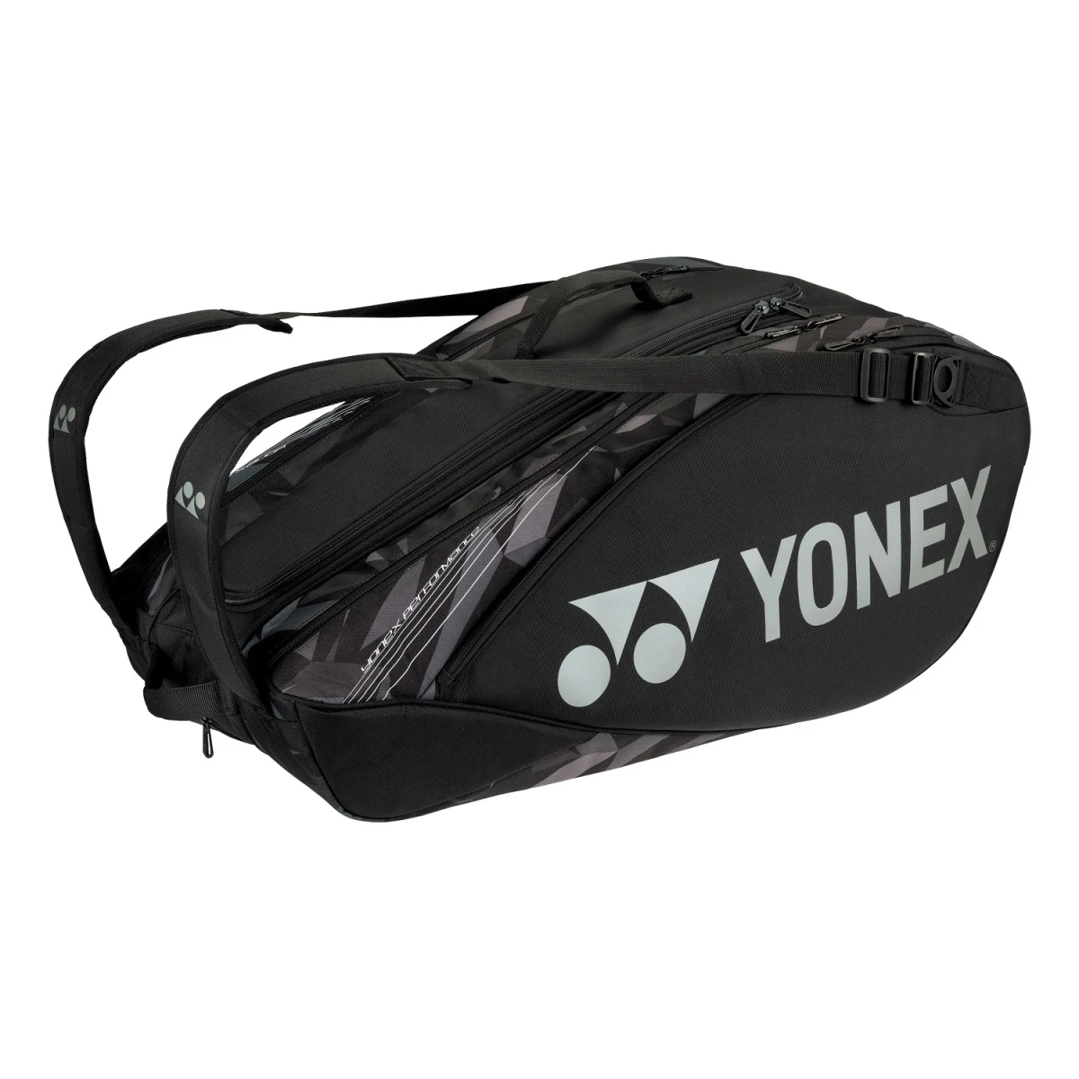Yonex Racketbag Pro Racquet (Schlägertasche, 3 Hauptfächer, Therrmofach) Schwarz/grau 9er 3 Yonex Racketbag Pro Racquet (Schlägertasche, 3 Hauptfächer, Therrmofach) Schwarz/grau 9er