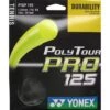 Besaitung Mit Tennissaite Yonex Poly Tour Pro (Haltbarkeit+Touch) Graphitegrau