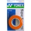 Yonex Overgrip Super Grap 0.6mm (Komfort/glatt/leicht Haftend) Orange 3er -TENNISTOWN Verkäufe Yonex Supergrip orange 1200x1200 1