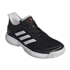 ADIDAS PERFORMANCE Adidas Adizero Club Schwarz/grau Allcourt-Tennisschuhe Kinder