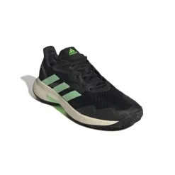ADIDAS PERFORMANCE Adidas Tennisschuhe CourtJam Control Clay/Sandplatz Schwarz/grün Herren